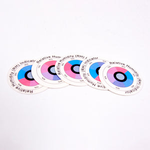 Readable one-dot humidity indicator card
