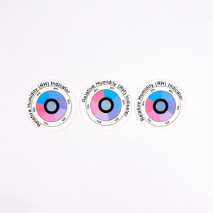 Readable one-dot humidity indicator card